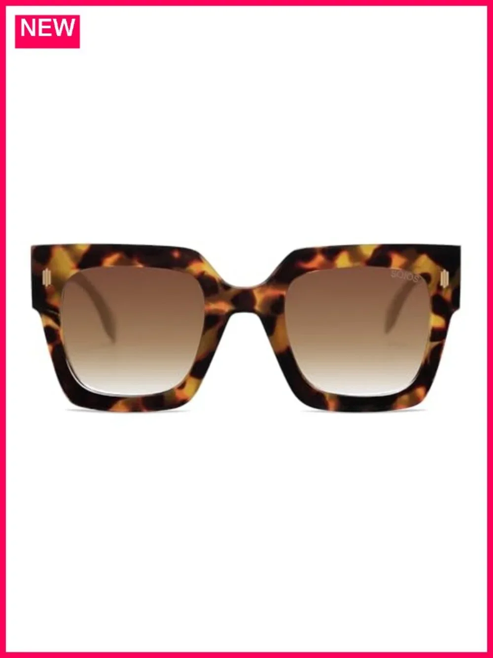 Oversized Square Sunglasses UV400 Protection